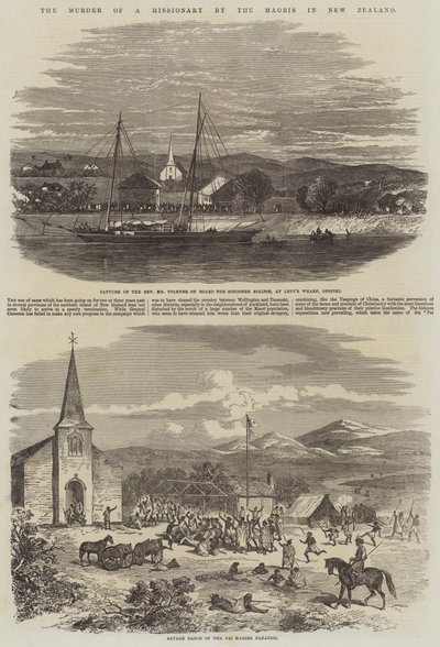 De moord op een missionaris door de Maori