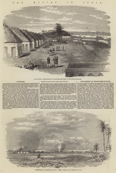 De muiterij in India door English School