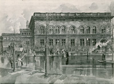 De Nationale Portretgalerij op Trafalgar Square door English School