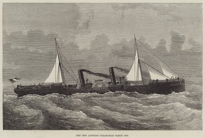 De nieuwe Antwerpse stoomboot Baron Osy door English School