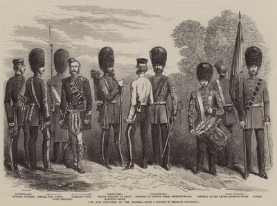 De nieuwe kostuums van de wachters (gravure) door English School
