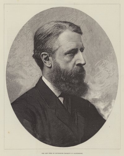 De nieuwe hertog van Devonshire, markies van Hartington (gravure) door English School