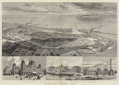 De nieuwe haven en dokken in Calais door English School