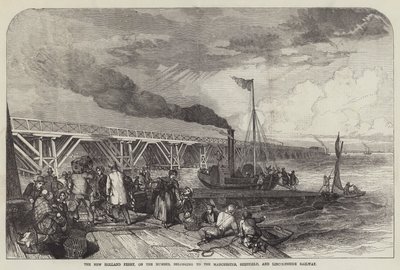 De Nieuwe Holland Ferry, op de Humber, behorend tot de Manchester, Sheffield en Lincolnshire Spoorweg door English School