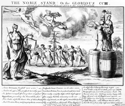 De Nobele Stand, of de Glorieuze CCIII Gewijd aan hun Onsterfelijke Eer tot in de Nageslacht, c.1733 door English School