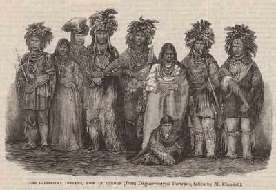 De Ojibbeway Indianen, nu in Londen door English School