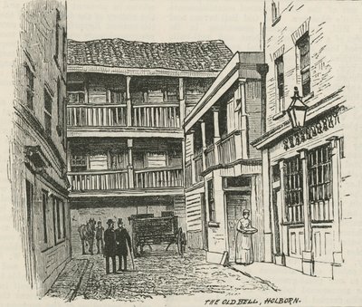 The Old Bell, Holborn, Londen door English School