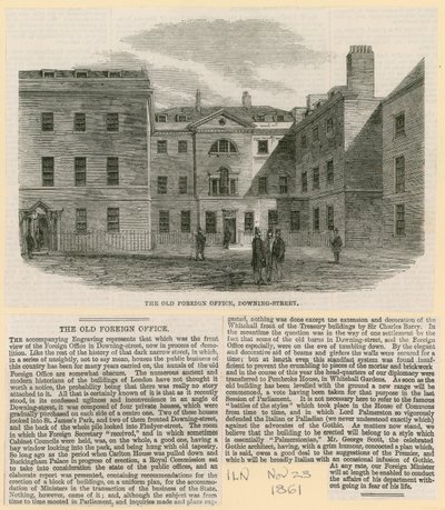 Het Oude Ministerie van Buitenlandse Zaken, Downing Street door English School