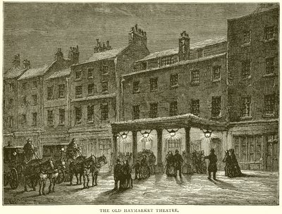 Het Oude Haymarket Theater door English School
