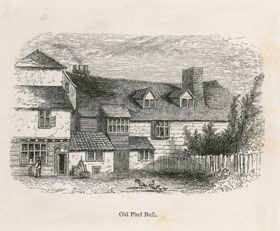 The Old Pied Bull (achterkant) door English School