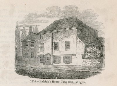The Old Pied Bull Inn, Islington door English School