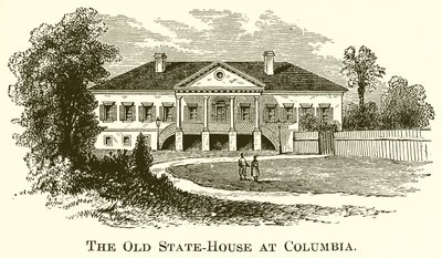 Het oude staatshuis in Columbia door English School