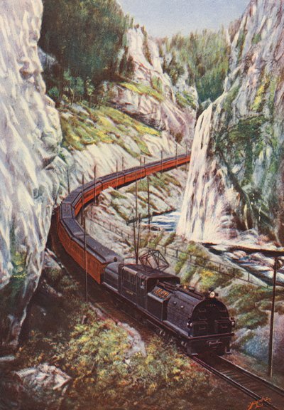 De Olympian, trein op de Chicago, Milwaukee, St Paul en Pacific Railroad, VS door English School