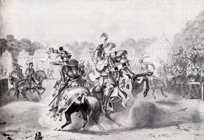 Het enige toernooi in het bewind van koningin Victoria, illustratie uit 