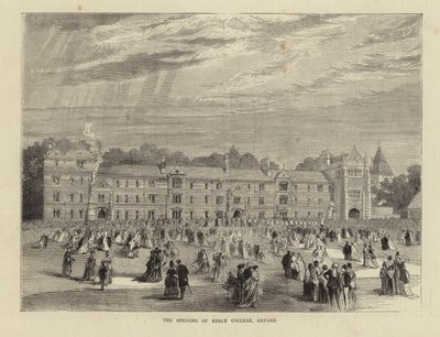De opening van Keble College, Oxford door English School