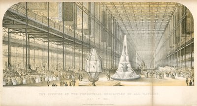 De opening van de Grote Tentoonstelling, 1851 door English School