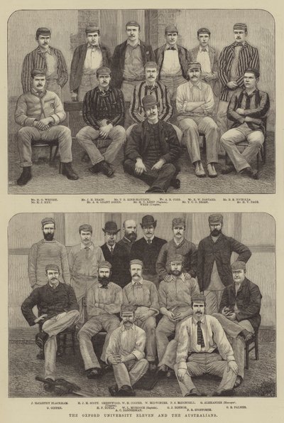 Het Oxford University Elftal en de Australiërs door English School