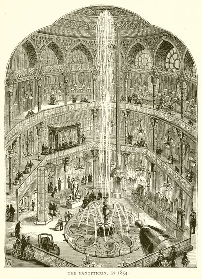 Het Panopticon, in 1854 door English School
