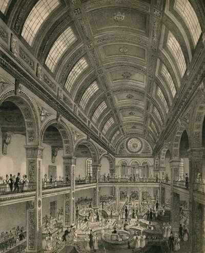 Het Pantheon Bazaar, Oxford Street, Londen door English School