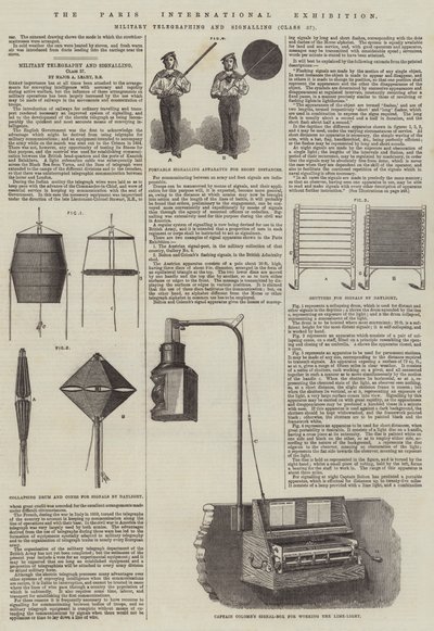 De Internationale Tentoonstelling van Parijs (gravure) door English School