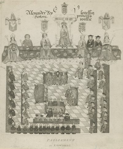 Het Parlement van Koning Edward I door English School