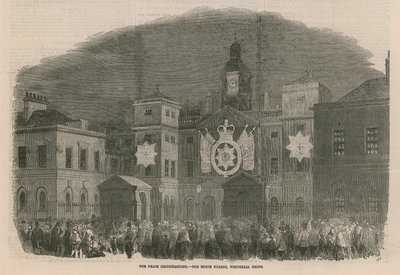 De Vredesverlichtingen bij de Horse Guards door English School