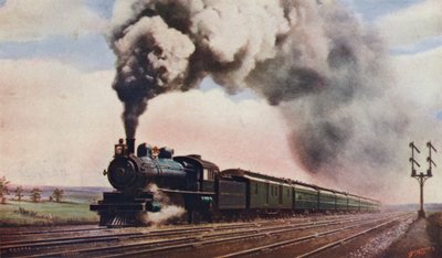 The Pennsylvania Limited op volle snelheid, Pennsylvania Railroad, VS door English School
