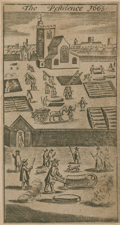 De Pest 1665 door English School
