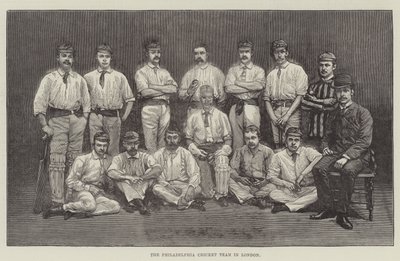 Het Philadelphia cricketteam in Londen door English School