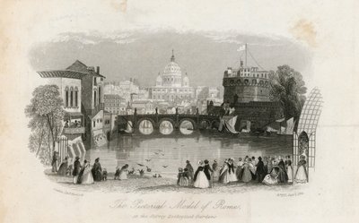 Het Picturale Model van Rome en de Surrey Zoologische Tuinen door English School
