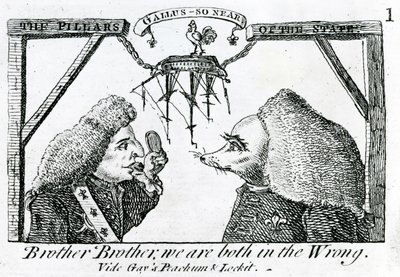 De Zuilen van de Staat, circa 1756 door English School