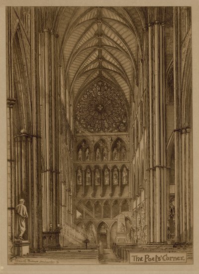 De Dichtershoek van Westminster Abbey door English School