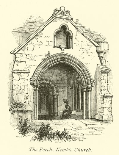 De portiek, Kemble Church door English School