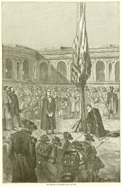 Het Gebed bij Sumter, 26 december 1860 door English School