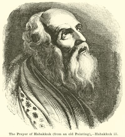 Het gebed van Habakuk, naar een oud schilderij, Habakuk, iii door English School