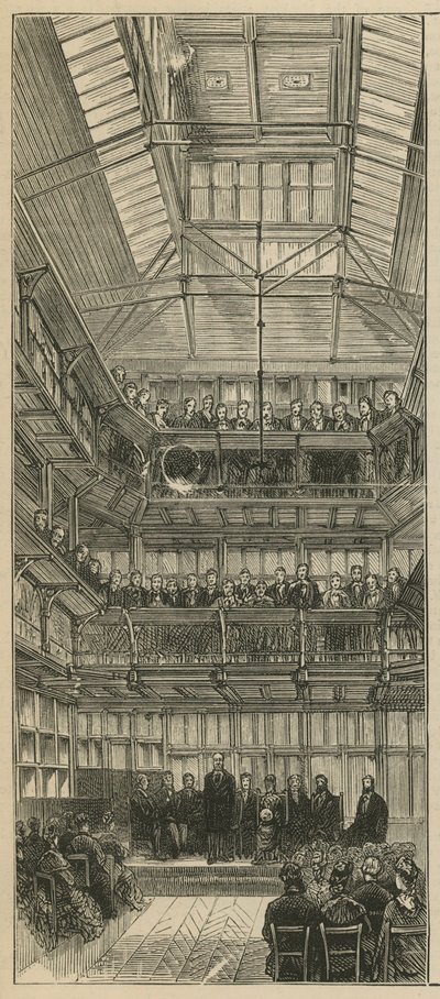 De Prins van Wales opent de nieuwe gebouwen van St Bartholomews Ziekenhuis door English School