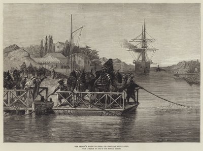 De route van de prins naar India, El Kantara, Suezkanaal door English School