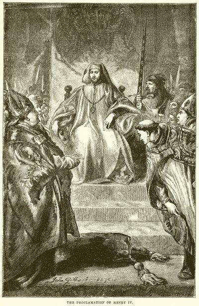 De Proclamatie van Hendrik IV door English School