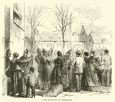 De Pruisen in Versailles, januari 1871 door English School