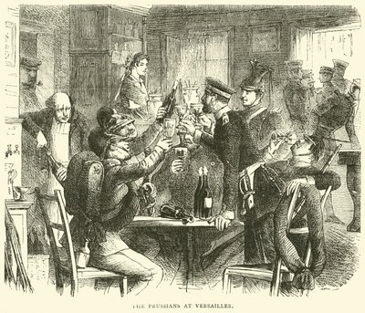 De Pruisen in Versailles, oktober 1870 door English School