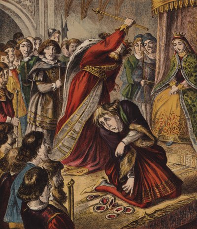 De Hartenkoningin, Ze Maakte Wat Taarten (kleur litho) door English School