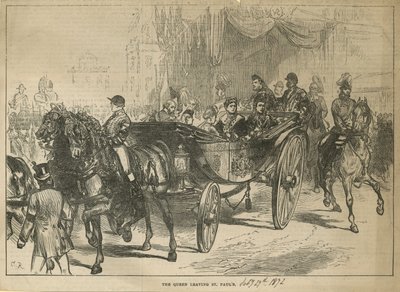 De Koningin verlaat St Paul