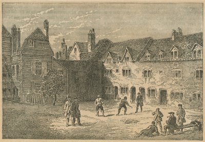 De Racquet Court van de Marshalsea-gevangenis door English School