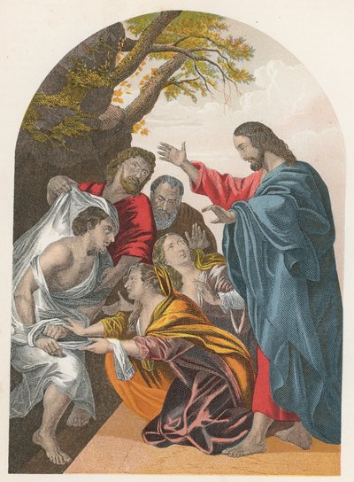 De opwekking van Lazarus door English School