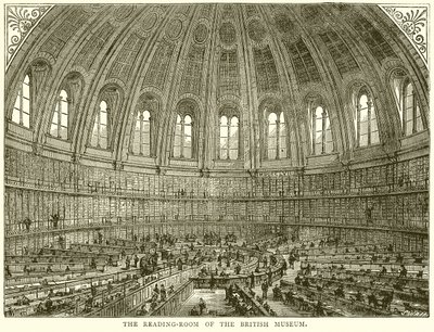 De Leeszaal van het British Museum door English School