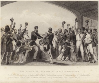 De Bevrijding van Lucknow door Generaal Havelock door English School