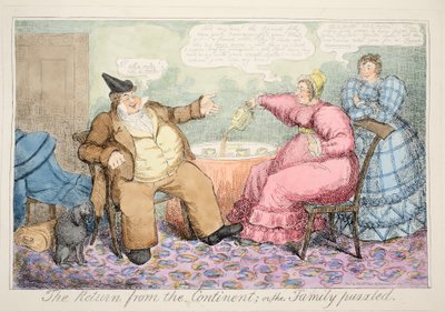 De Terugkeer van het Continent of de Familie Verward, pub. 1835 door English School