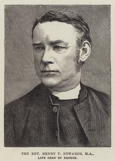 De eerwaarde Henry T Edwards, MA, overleden decaan van Bangor door English School