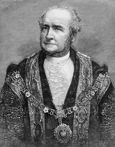 De zeer eerwaarde wethouder G. S. Nottage, de nieuwe burgemeester van Londen, illustratie uit 
