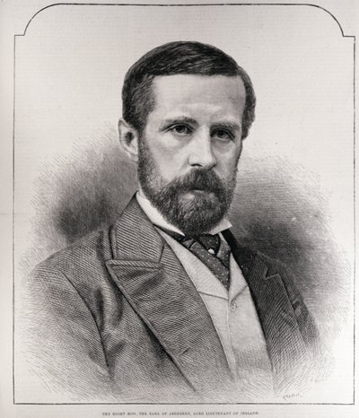 De Zeer Eerwaarde De Graaf van Aberdeen, Lord Lieutenant van Ierland, gegraveerd door R. Taylor, uit 
